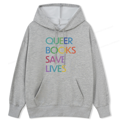 Pagewings Queer Books Save Live Unisex Classic Hoodie