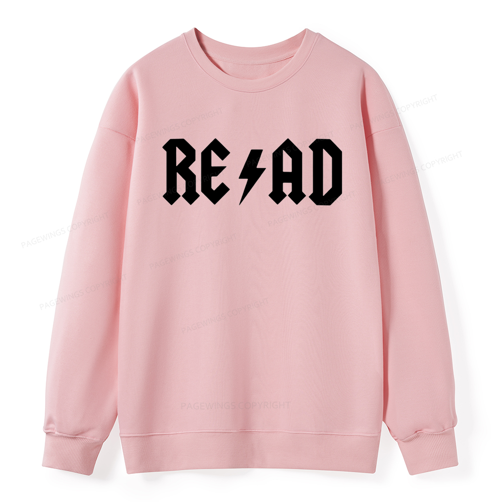 Pagewings Read Back In The Library "rock And Roll Unisex Classic Sweatshirt