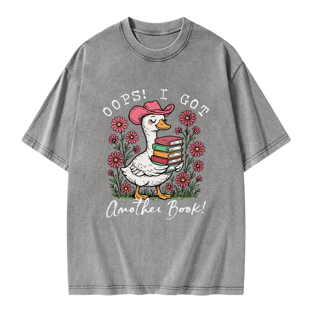 Pagewings Oops I Got Another Book Unisex Washed T-shirt