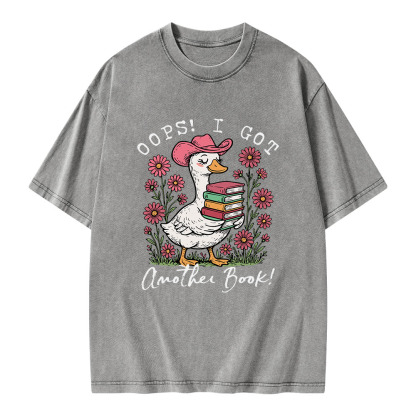 Pagewings Oops I Got Another Book Unisex Washed T-shirt