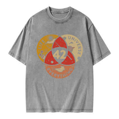 Pagewings 42 The Answer To Life The Universe And Everything Unisex Washed T-shirt
