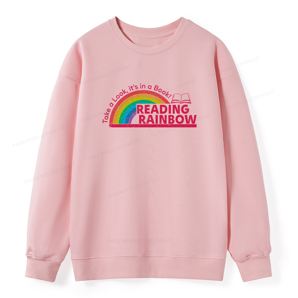 Pagewings Reading Rainbow Unisex Classic Sweatshirt