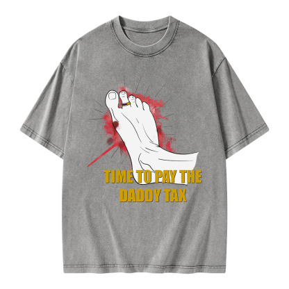 Pagewings Time To Pay The Daddy Tax Unisex Washed T-shirt