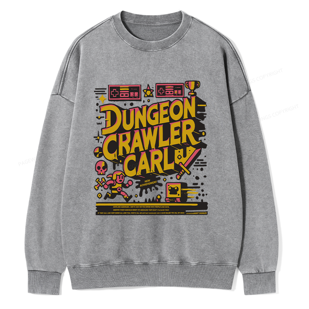 Pagewings Book New Achievement Unisex Washed Sweatshirt