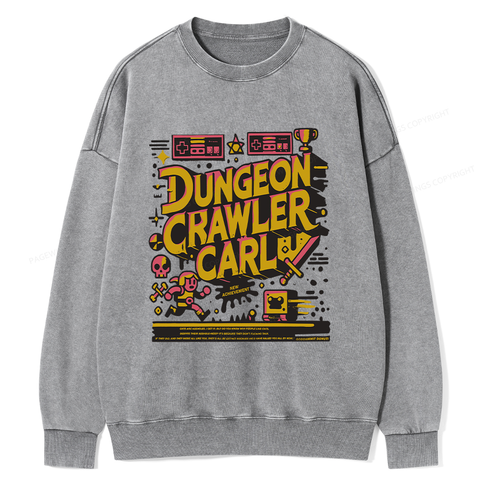 Pagewings Book New Achievement Unisex Washed Sweatshirt