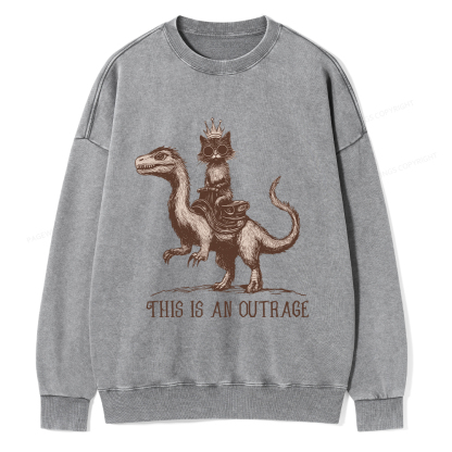 Pagewings Princess Donut Unisex Washed Sweatshirt