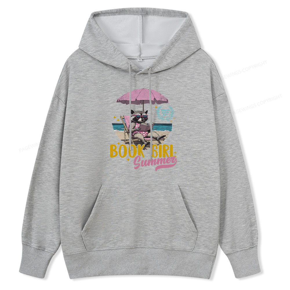 Pagewings Book Girl Summer Unisex Classic Hoodie