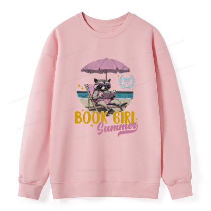 Pagewings Book Girl Summer Unisex Classic Sweatshirt