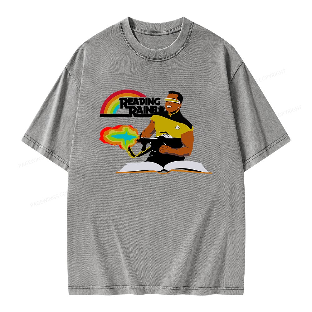Pagewings Reading Rambo Unisex Washed T-shirt