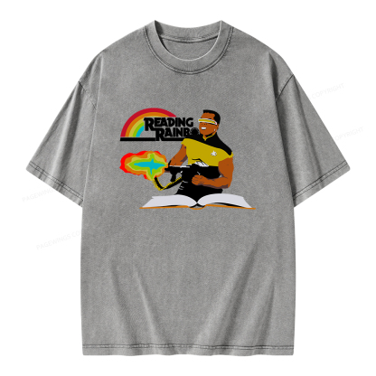 Pagewings Reading Rambo Unisex Washed T-shirt