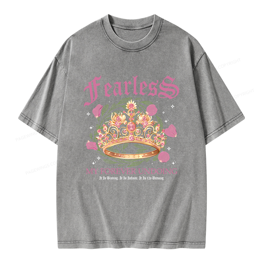 Pagewings Fearless Bookish Comfort Colors Unisex Washed T-shirt