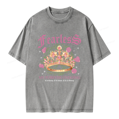 Pagewings Fearless Bookish Comfort Colors Unisex Washed T-shirt