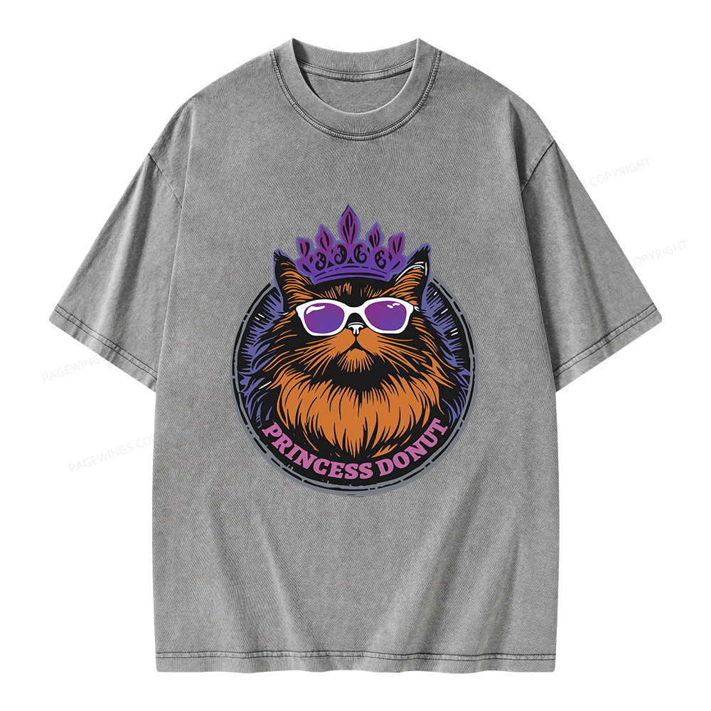 Pagewings Princess Donut Unisex Washed T-shirt