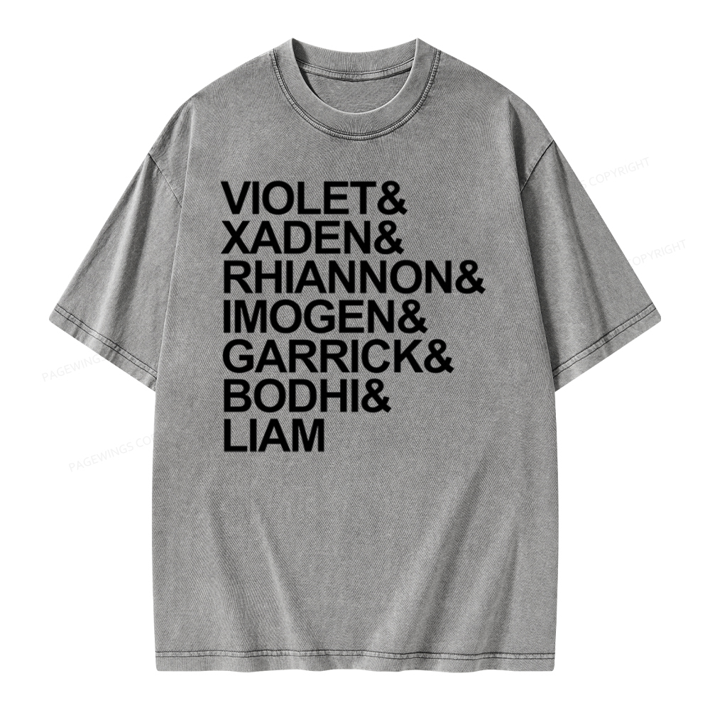 Pagewing Fourth Wing MC Classic T-Shirt Unisex Washed T-shirt