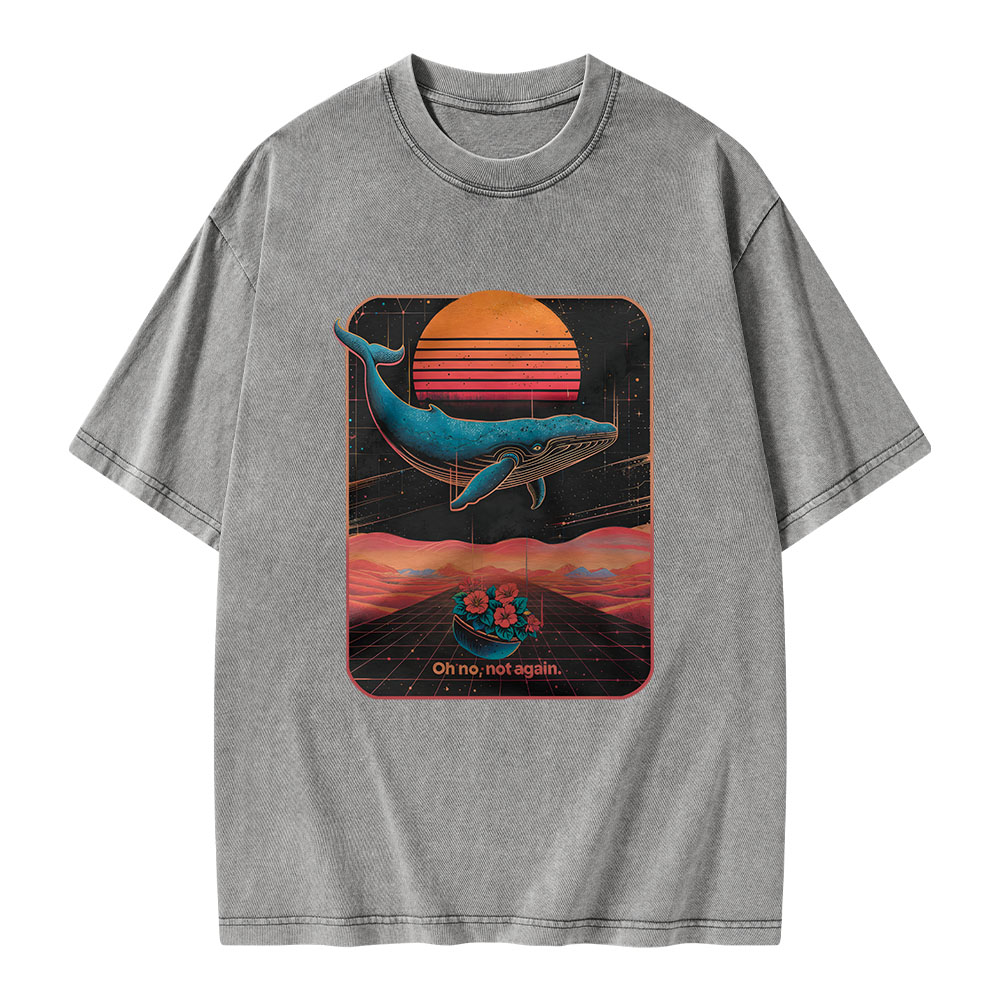 Pagewings Oh No, Not Again Unisex Washed T-shirt