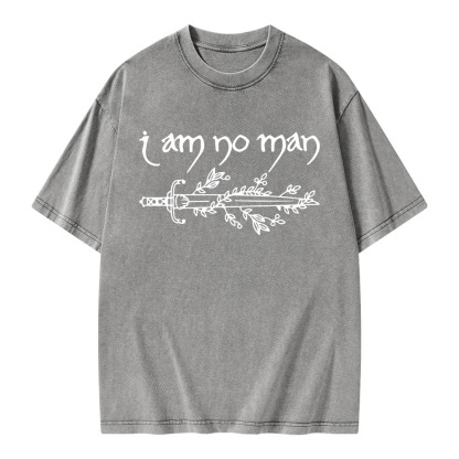 Pagewings I Am No Man Unisex Washed T-shirt