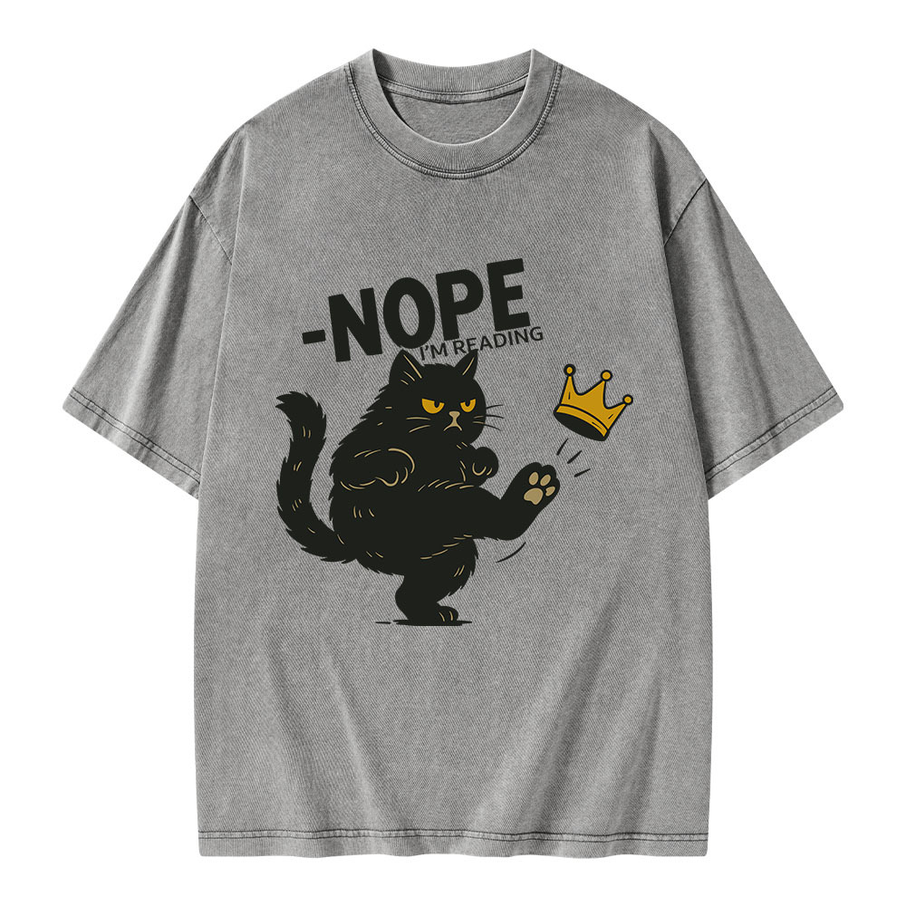 Pagewings Nope I'm Reading Unisex Washed T-shirt