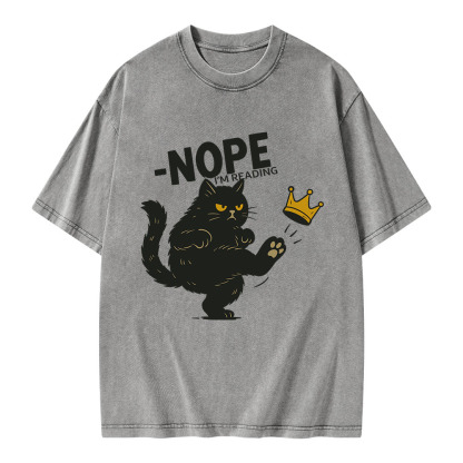 Pagewings Nope I'm Reading Unisex Washed T-shirt