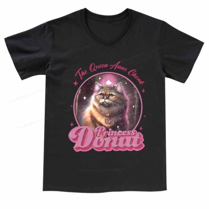 Pagewings Princess Donut V-neck T-shirt