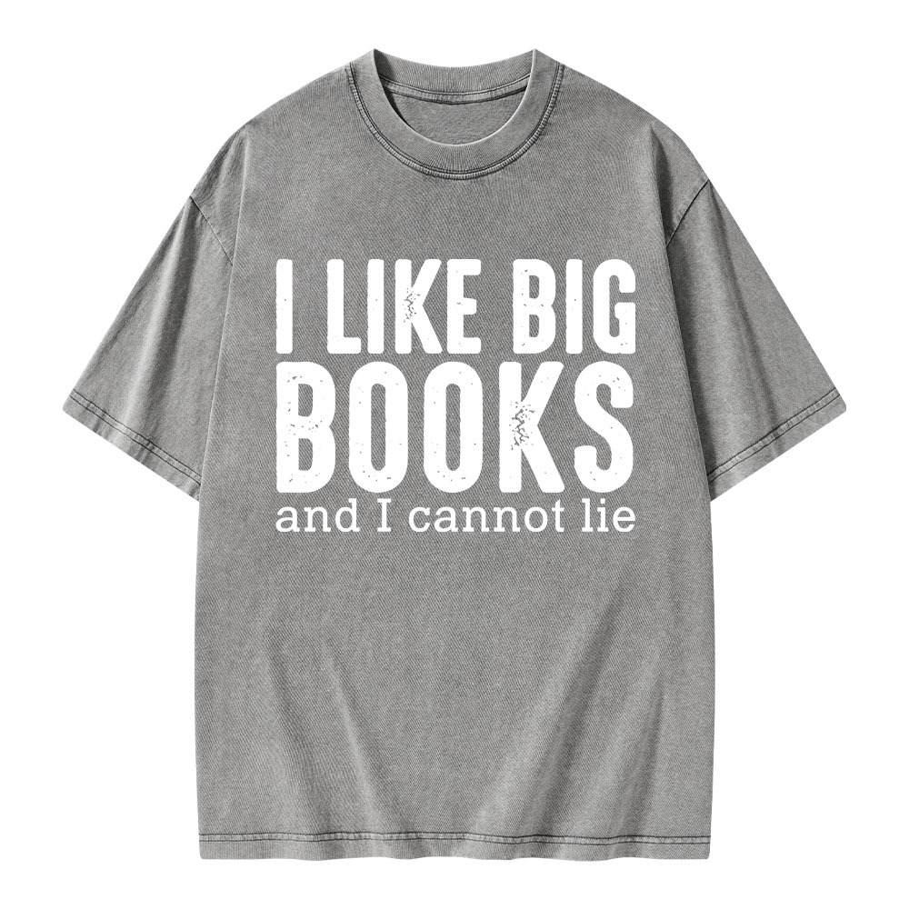 Pagewings I Like Big Books And I Cannot Lie Unisex Washed T-shirt