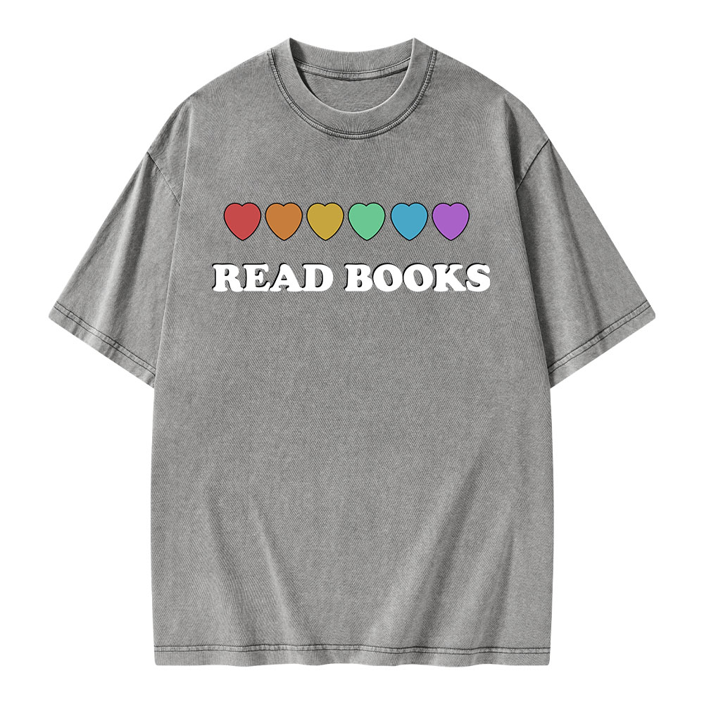 Pagewings Read Books Unisex Washed T-shirt