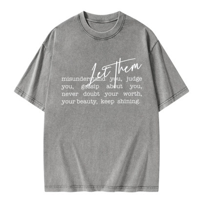 Pagewings Let them Unisex Washed T-shirt