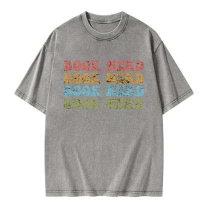 Pagewings Book Nerd Unisex Washed T-shirt