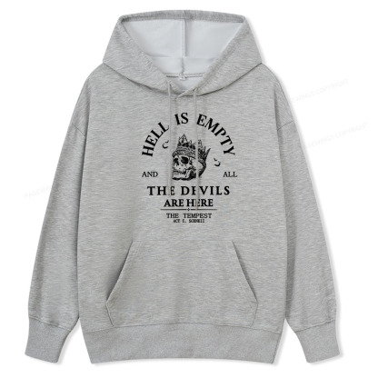 Pagewings Hell Is Empty And All The Devils Are Here Unisex Classic Hoodie