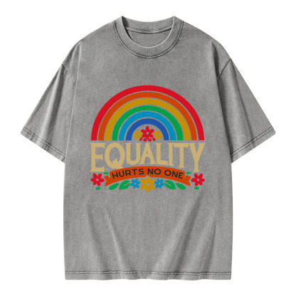 Pagewings Equality Hurts No One Unisex Washed T-shirt