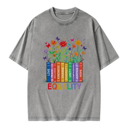 Pagewings Equality Unisex Washed T-shirt