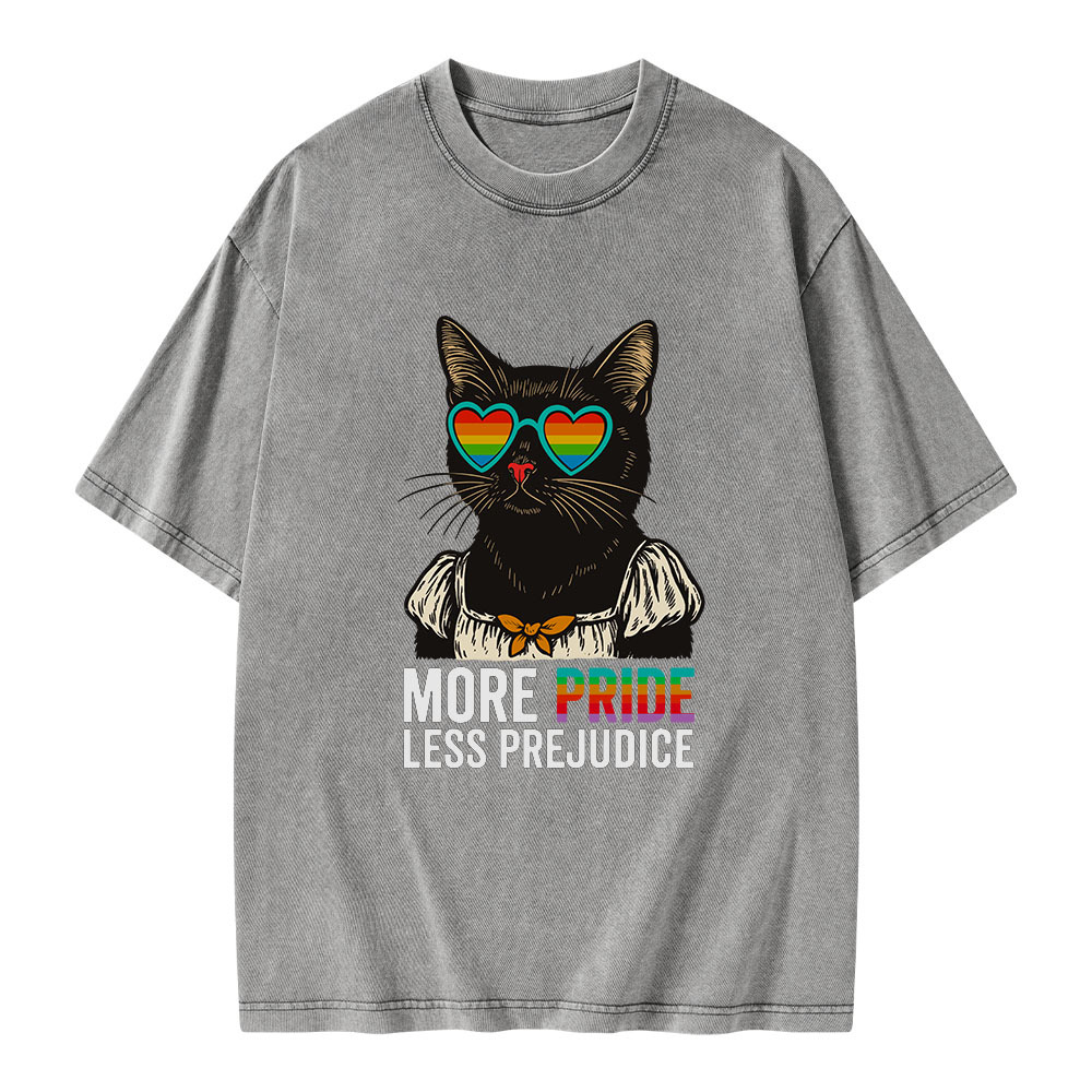 Pagewings More Pride Less Prejudice Unisex Washed T-shirt