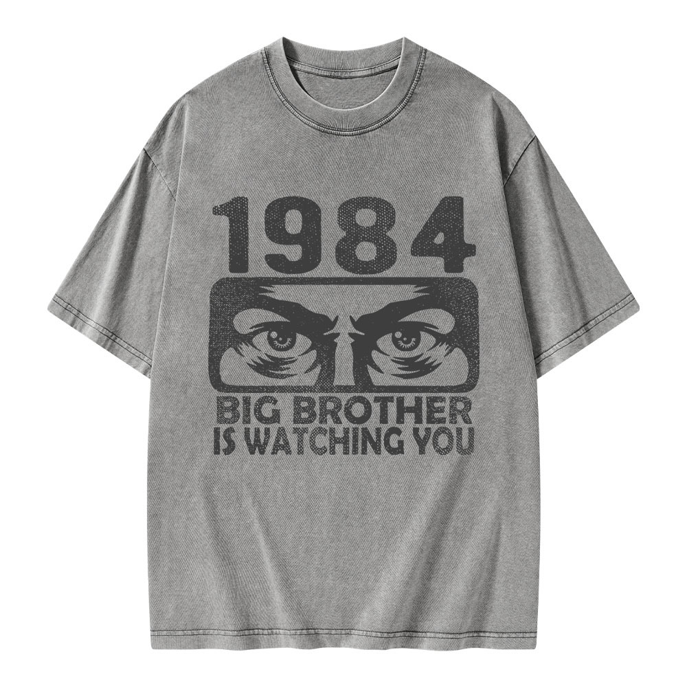 Pagewings Big Brother is Watching You Unisex Washed T-shirt