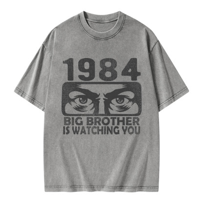 Pagewings Big Brother is Watching You Unisex Washed T-shirt