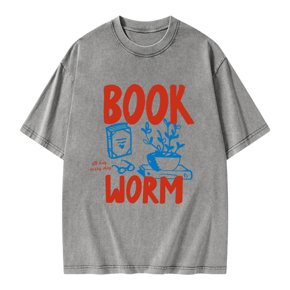 Pagewings Bookworm Unisex Washed T-shirt