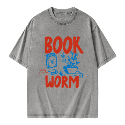 Pagewings Bookworm Unisex Washed T-shirt