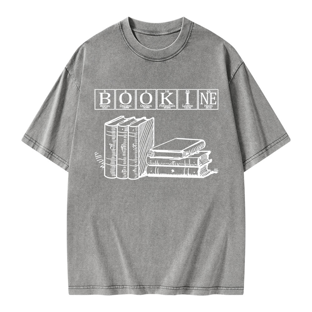 Pagewings Bookine Boron Oxygen Unisex Washed T-shirt