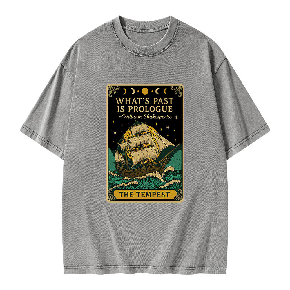 Pagewings What's Past Is Prologue Unisex Washed T-shirt