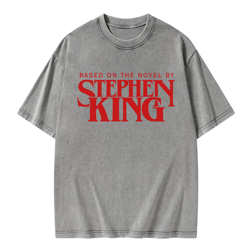 Pagewings Based On A Novel By Stephen King Unisex Washed T-shirt