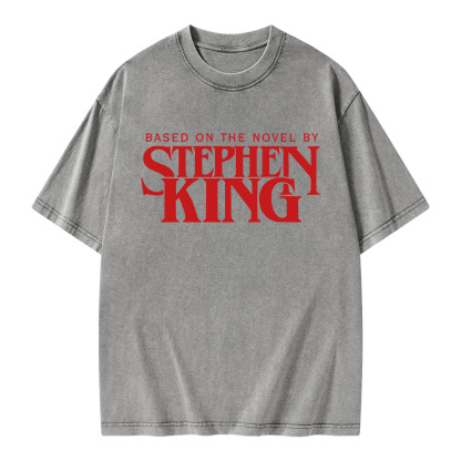 Pagewings Based On A Novel By Stephen King Unisex Washed T-shirt