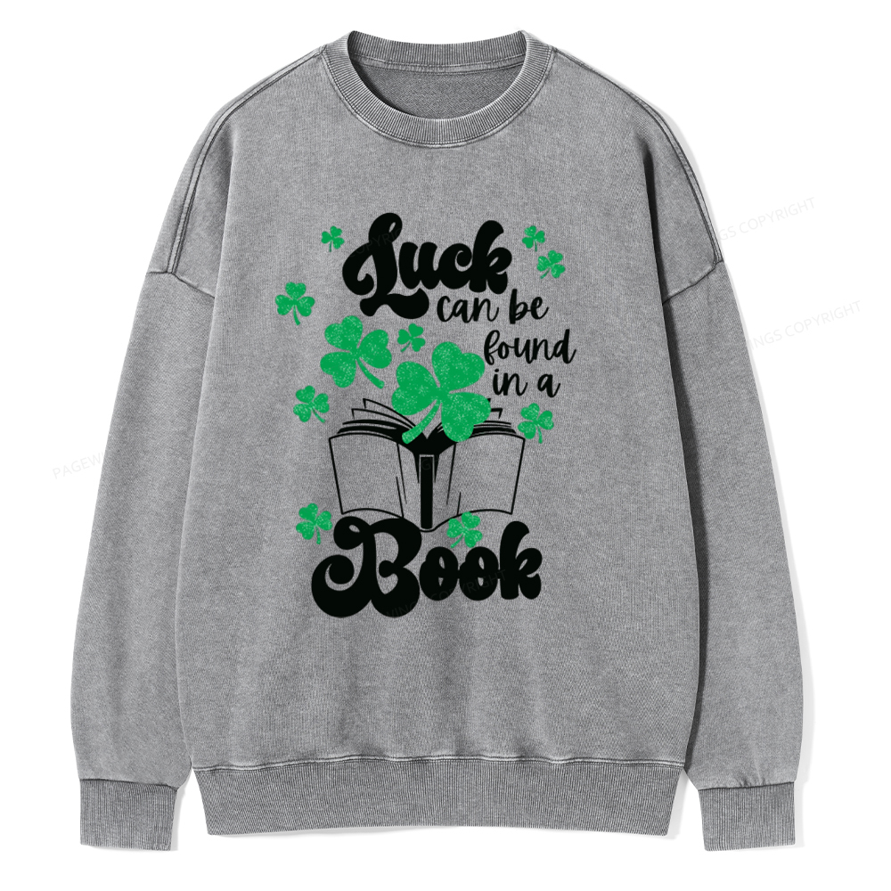 Pagewin Book Lover Shirt, Teacher Book Shirt Unisex Washed Sweatshirt