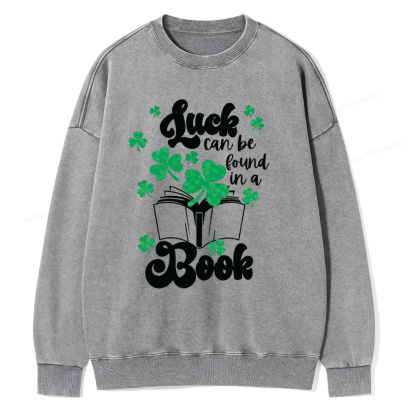 Pagewin Book Lover Shirt, Teacher Book Shirt Unisex Washed Sweatshirt