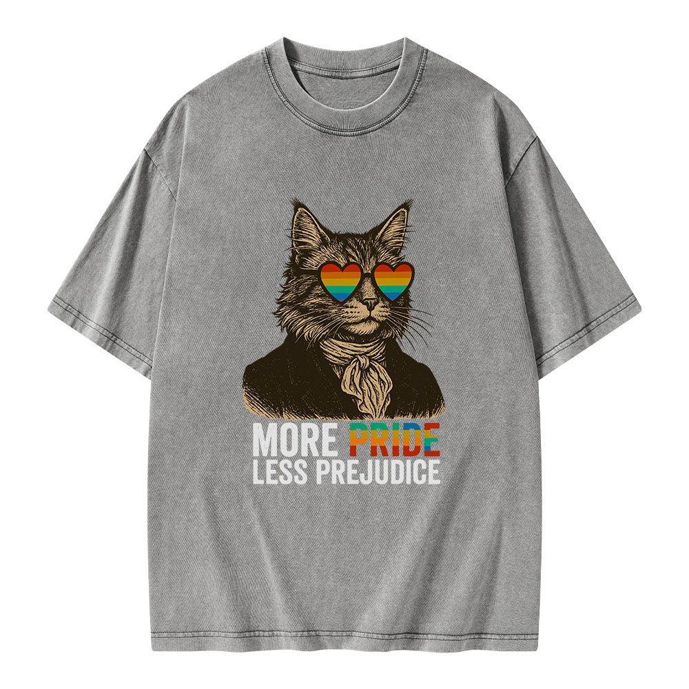 Pagewings Mr Darcy More Pride Less Prejudice Unisex Washed T-shirt