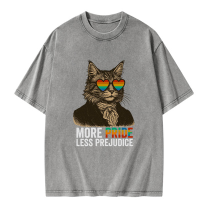 Pagewings Mr Darcy More Pride Less Prejudice Unisex Washed T-shirt