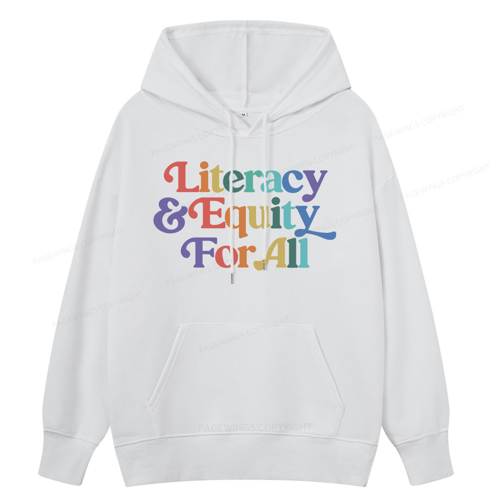 Pagewings Literacy & Equity For All Unisex Classic Hoodie