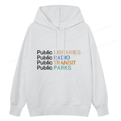 Pagewings Public Libraries Radio Transit Parks Unisex Classic Hoodie