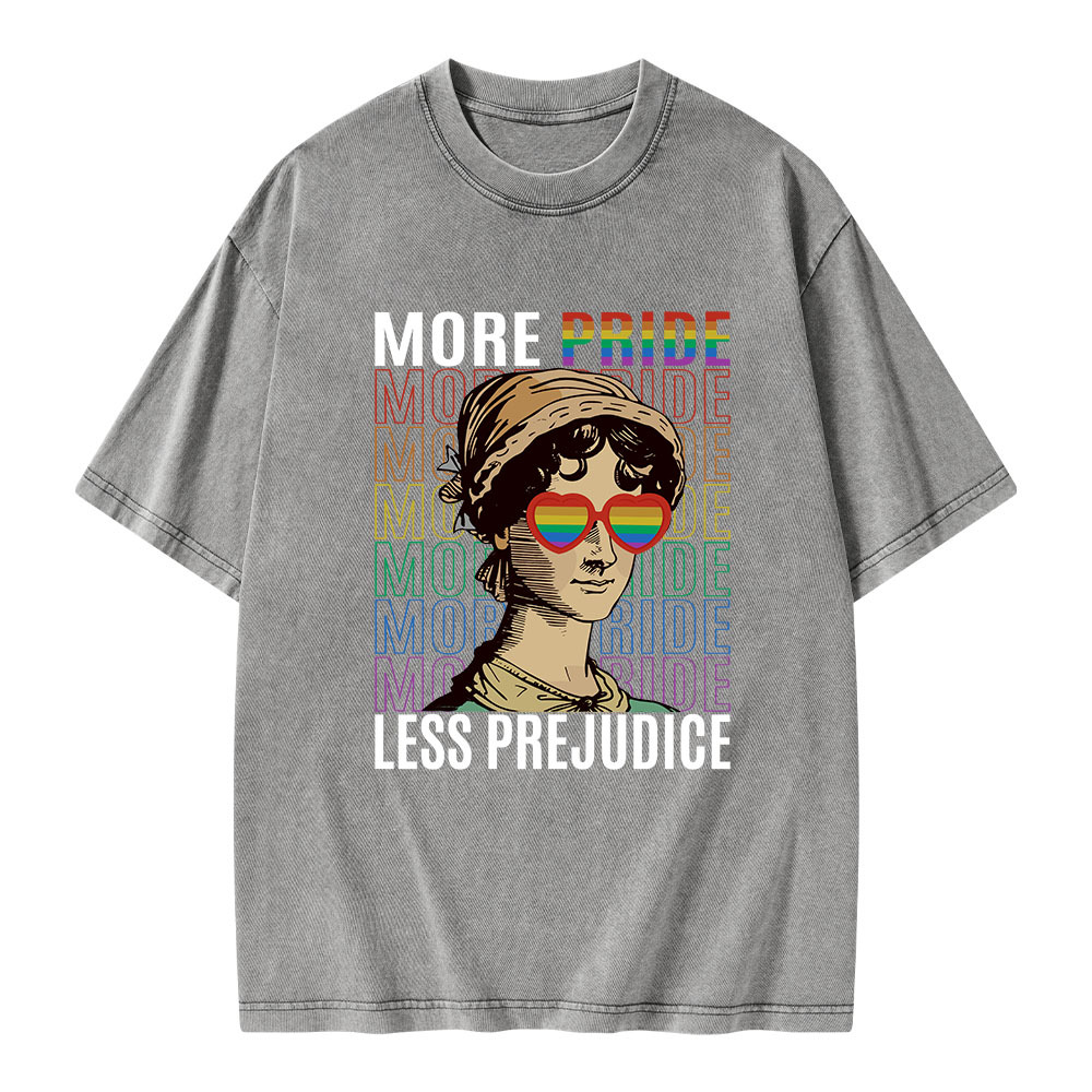 Pagewings More Pride Less Prejudice Love Unisex Washed T-shirt