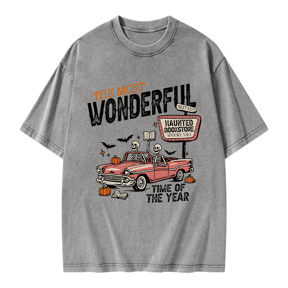 Pagewings The Most Wonderful Unisex Washed T-shirt