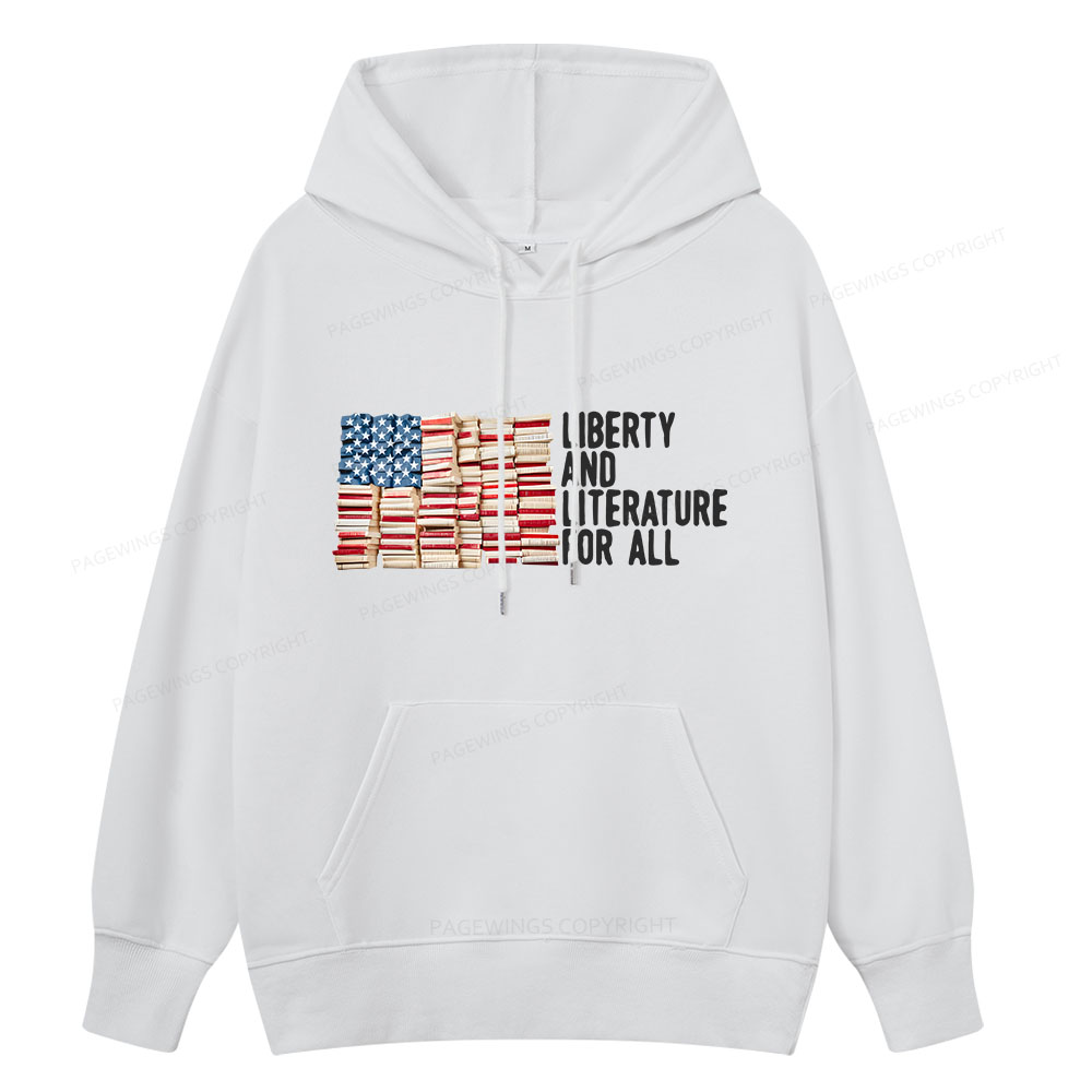 Pagewings Liberty And Literature For All Unisex Classic Hoodie