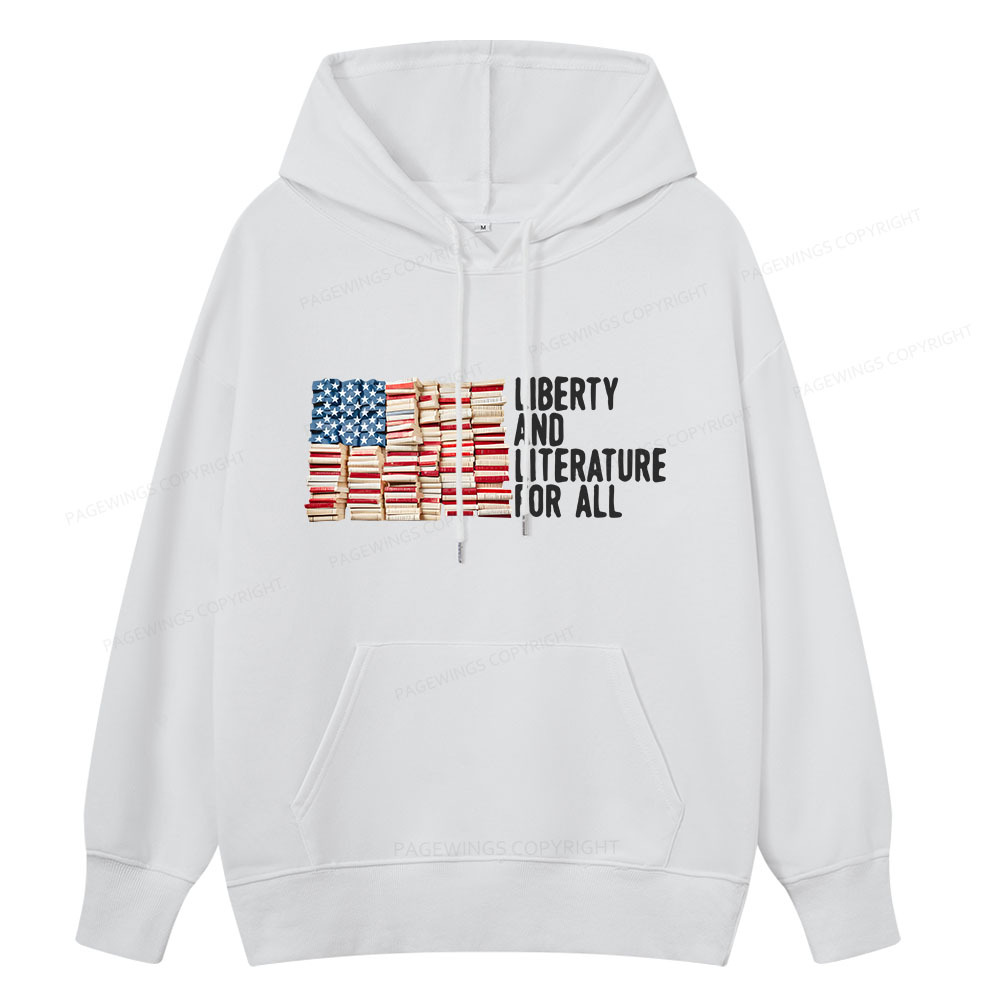 Pagewings Liberty And Literature For All Unisex Classic Hoodie