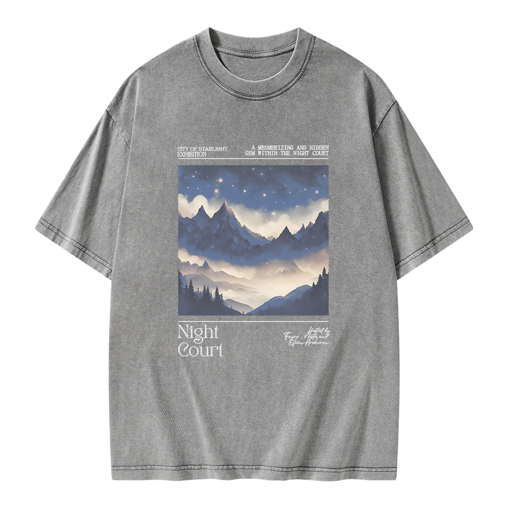 Pagewings Night Court Unisex Washed T-shirt